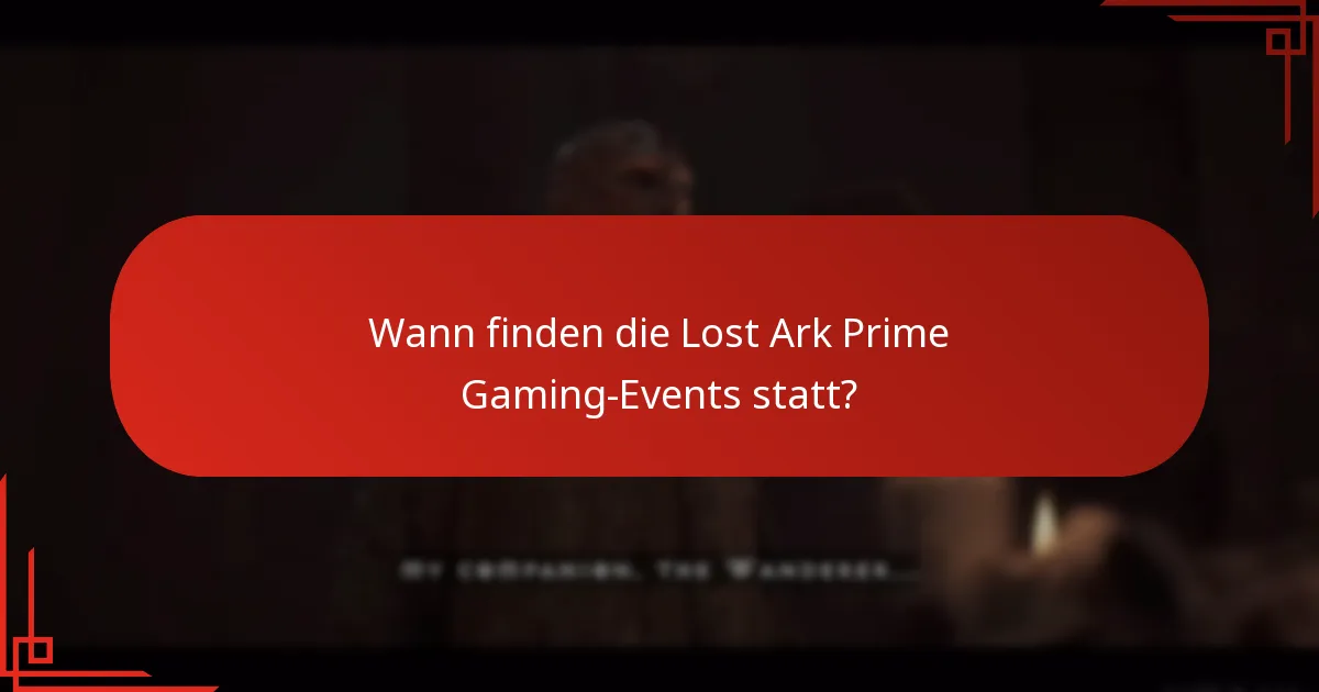 Welche Belohnungen können Spieler aus den Lost Ark Prime Gaming-Events verdienen?