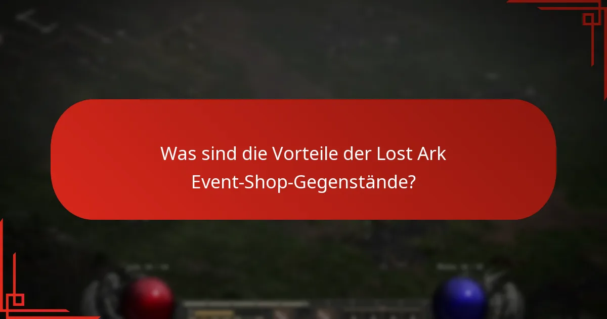 Wann sind die Lost Ark Event-Shop-Gegenstände verfügbar?