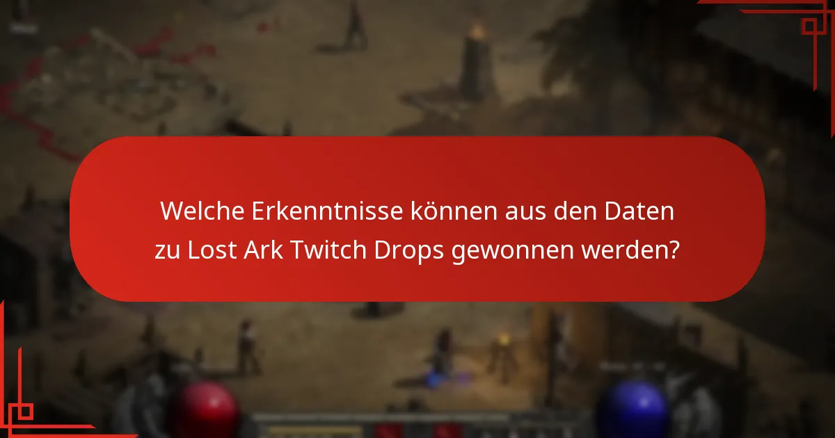 Welche Statistiken sind für Lost Ark Twitch Drops verfügbar?