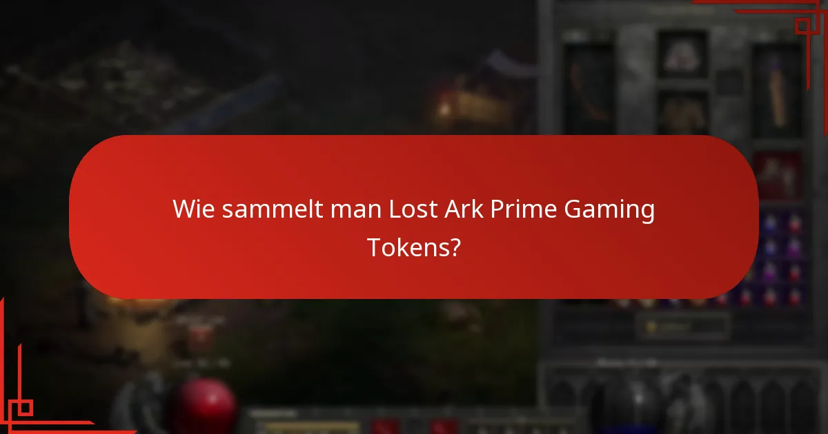 Welche Aktionen sind für Lost Ark Prime Gaming Tokens verfügbar?